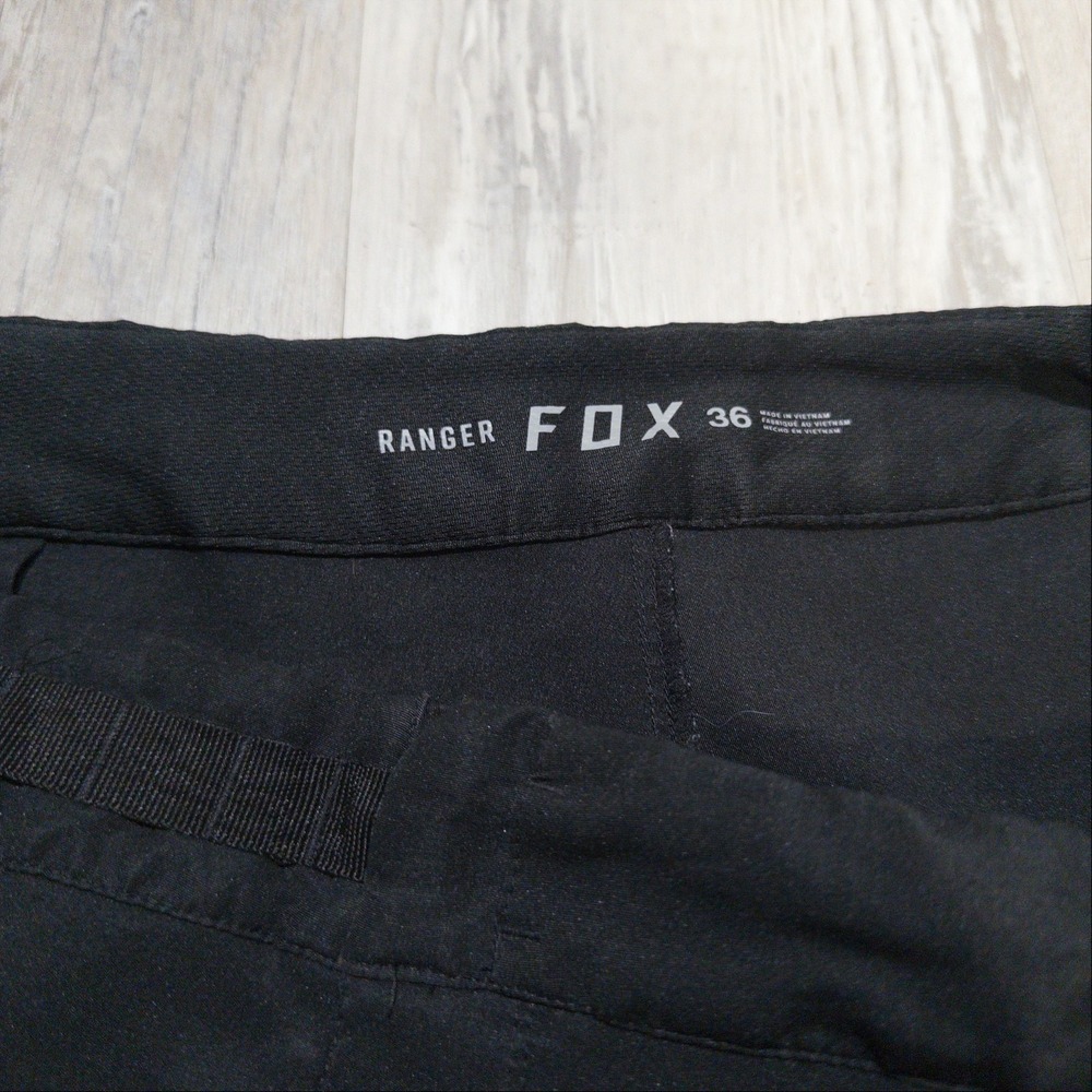 Fox Ranger Running Mountain Bike Shorts Mens 36 Black MTB Cycling Trail - Picture 5 of 6
